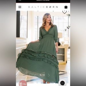 Baltic Born Pippa Ruffle Maxi Dress